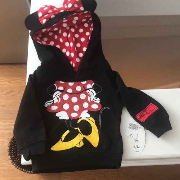 Minnie Mouse sweatshirt with bow and ears! - Picture 1 of 3